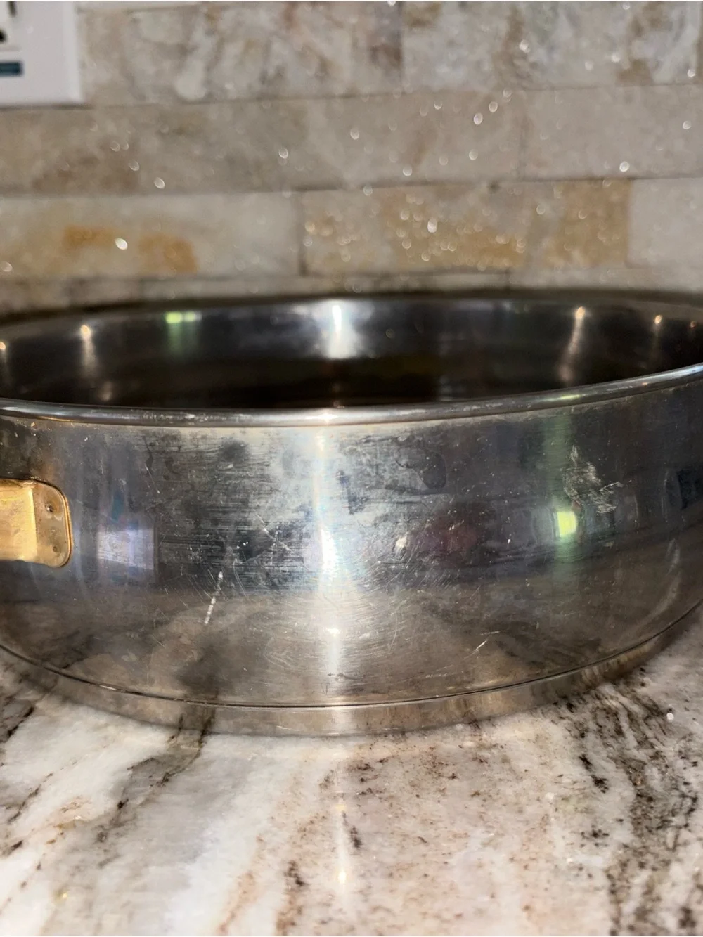 Cuisine Cookware Command Performance Gold Edition stainless steel pan